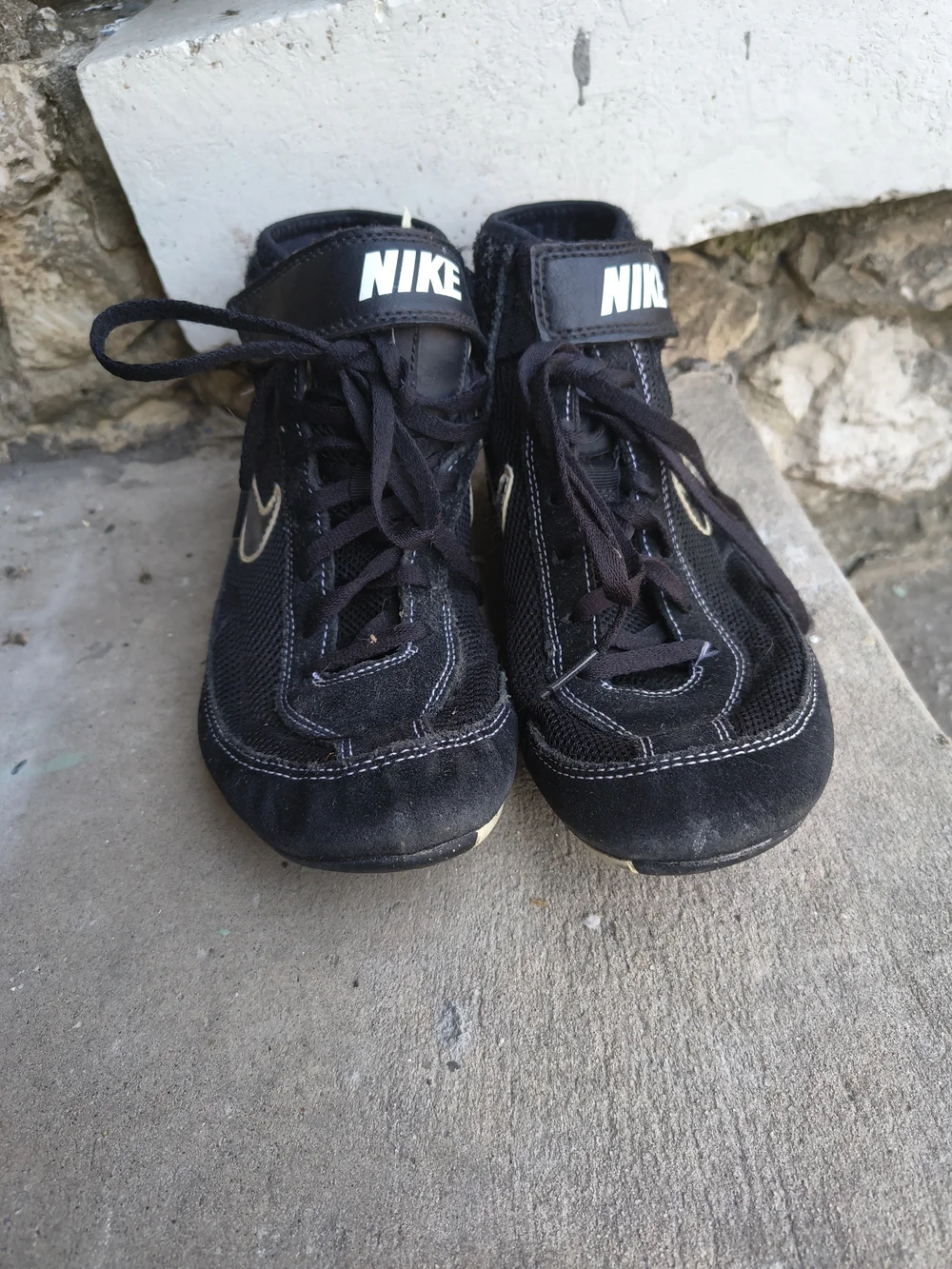 Nike Kids Black High-Top Sneakers